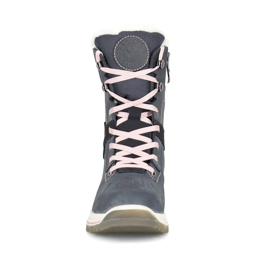 Santana Canada Women's May Liquid Non-Slip Outsoles Side-Zip Round Toe Boots, Night/Peony, Size 7 (M)