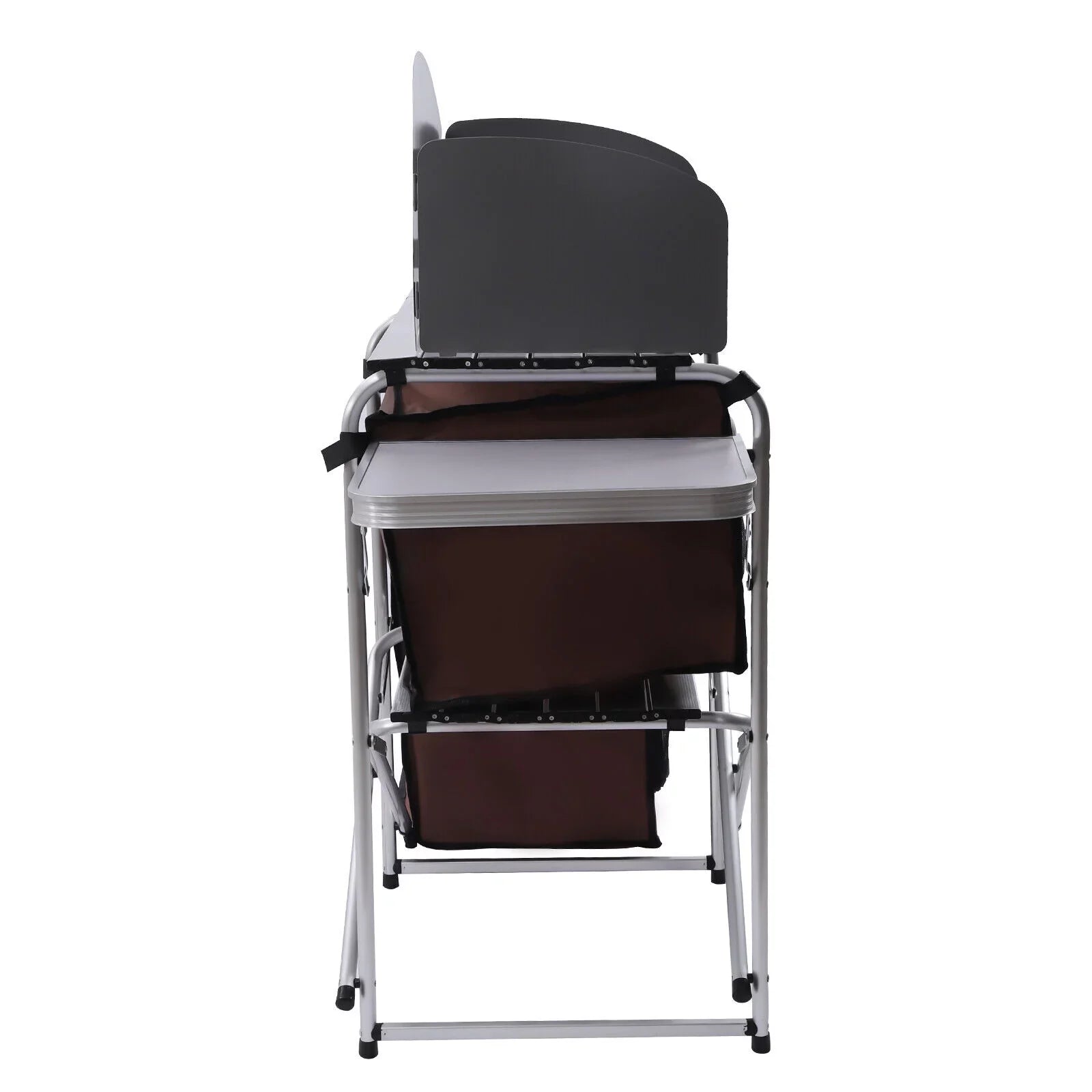 FETCOI Portable Foldable Camping Kitchen Station Folding Grill Table W/ Tabletop