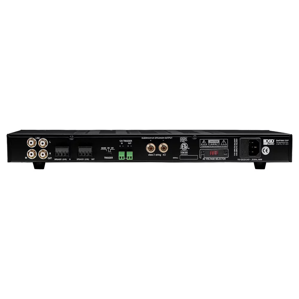 OSD SMP500 800W Mono Class D Subwoofer Amplifier, Auto Sensing, 4 -8 Ohm ETL, CE Certified DSP App Control
