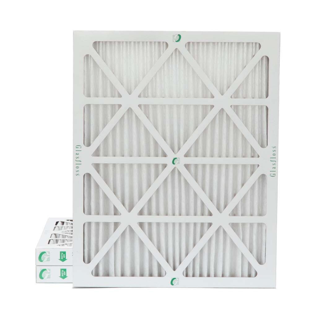 3 Pack of 18x24x2 MERV 13 Pleated 2" Inch Air Filters by Glasfloss. Actual Size: 17-1/2 x 23-1/2 x 1-3/4