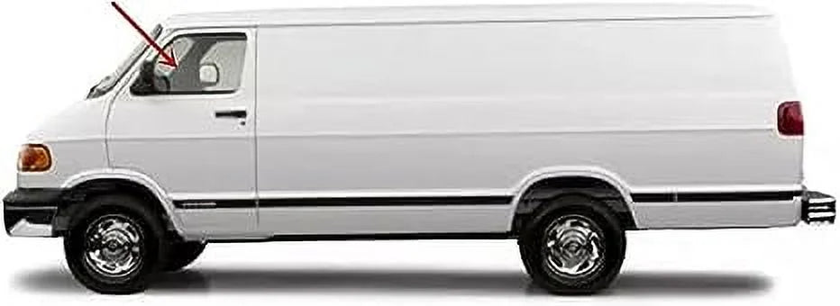 Driver Left Front Door Window Door Glass Compatible with Dodge Ram Van (1500 2500 3500) 1998-2003 Models