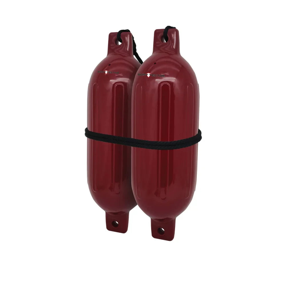 Extreme Max 3006.7589 BoatTector Inflatable Fender Value 2-Pack - 4.5" x 16", Cranberry