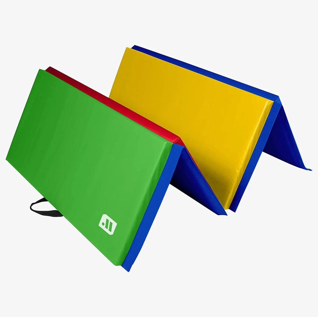 We Sell Mats Folding Personal Fitness Exercise Mat, 4' x 8' Multi-Color