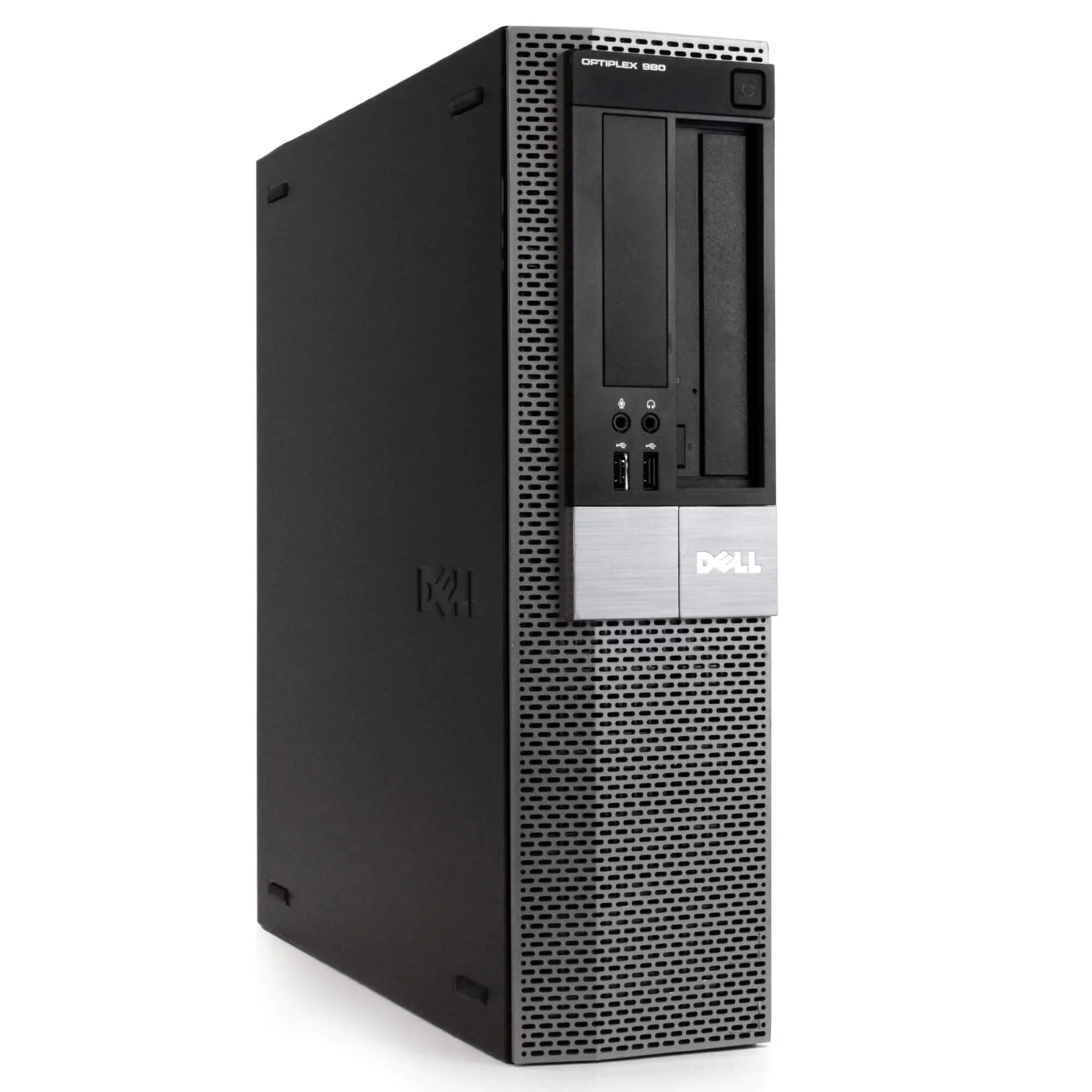 Optiplex 980 Desktop Computer PC, Dual-Core i5, 250GB HDD, 4GB DDR3 RAM, Windows 10 Home, DVD, WIFI, 19in Monitor, USB Keyboard and Mouse Second-hand - Like New)