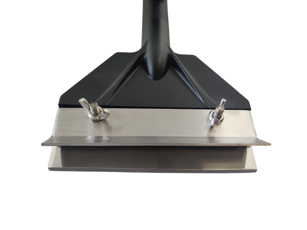 Chef-Master 90254 Griddle Scraper, Flat Iron Grill Griddle Scraper, Professional Restaurant Grade Quality, Blackstone Grill Griddle Scraper, Long Handle for Added Protection