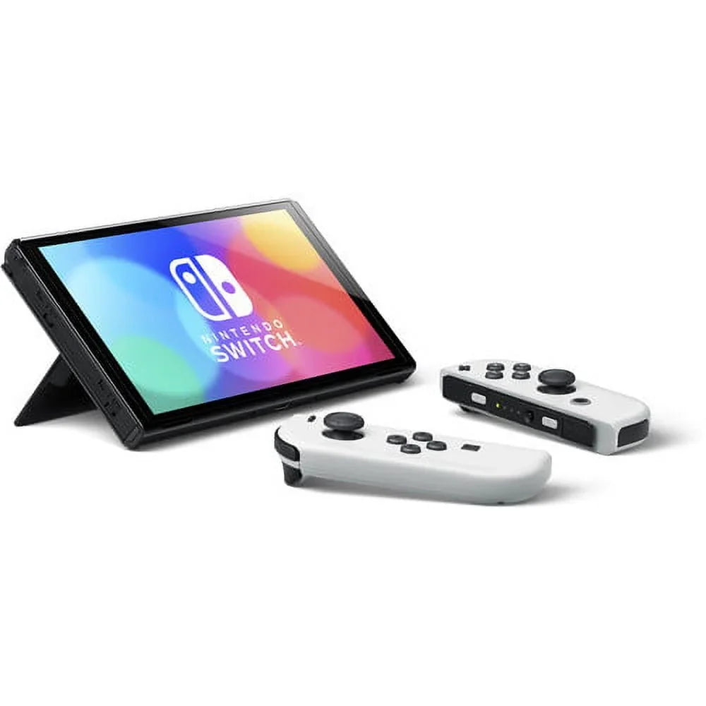 Nintendo Switch OLED White Console with Minecraft Game