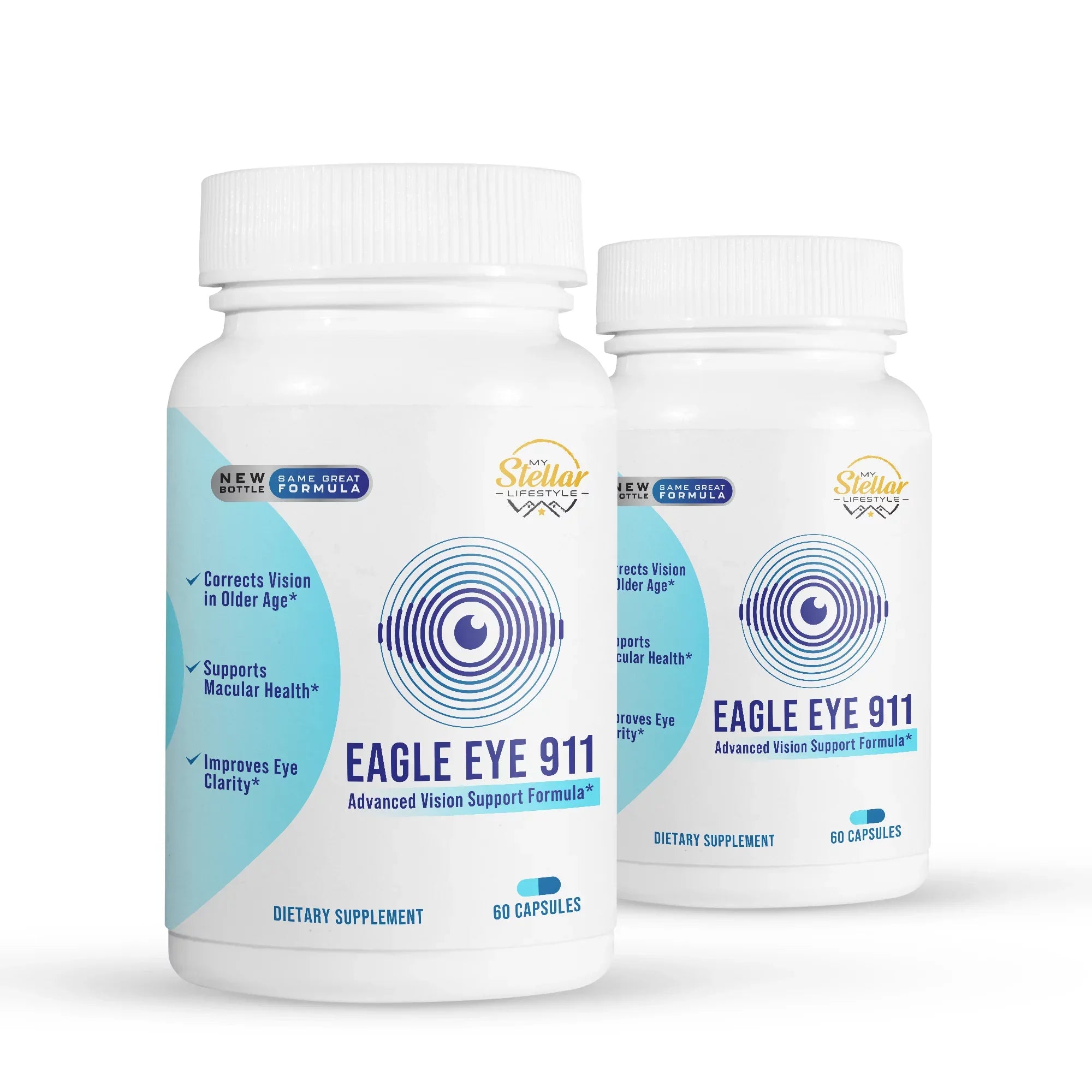 2 Pack Eagle Eye 911, advanced vision support formula-60 Capsules x2