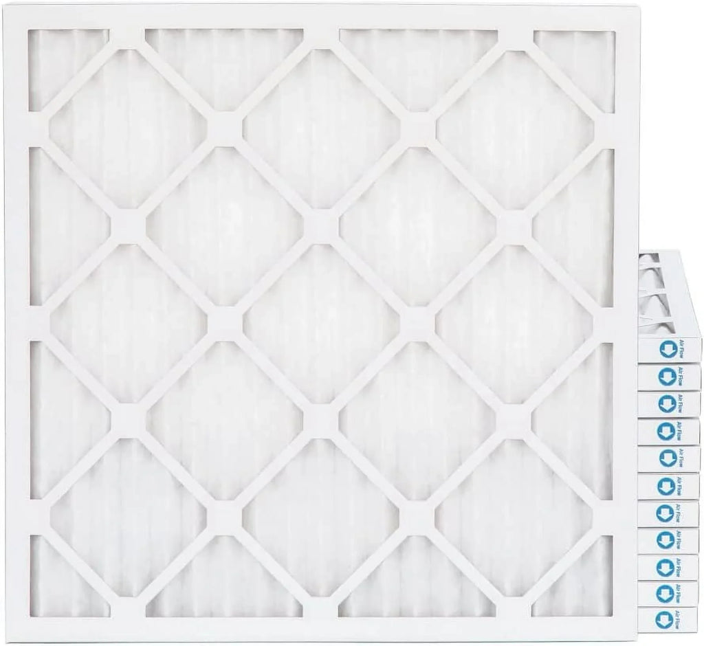 20X22x1 MERV 8 Pleated HV Furne 1'' Air Filters By Pamlico. Case Of 12. Ext Size: 19-1/2 X 21-3/4 X 3/4, White
