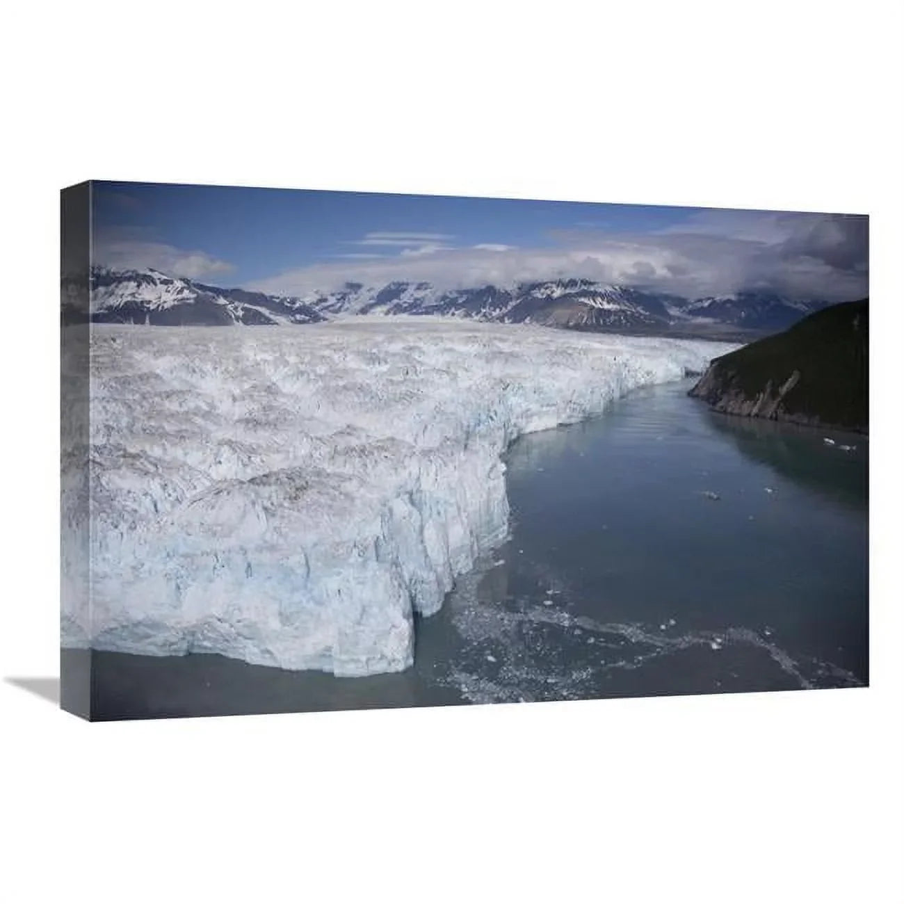 Global Gallery 16 x 24 in. Hubbard Glacier Encroaching on Gilbert Point - Wrangell-St. Elias National Park - Alaska Art Print - Matthias Breiter
