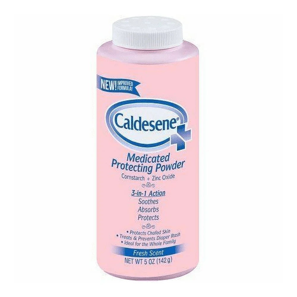 Caldesene Medicated Protecting Chafed Skin Powder Fresh Scent, 5oz, 3-Pack