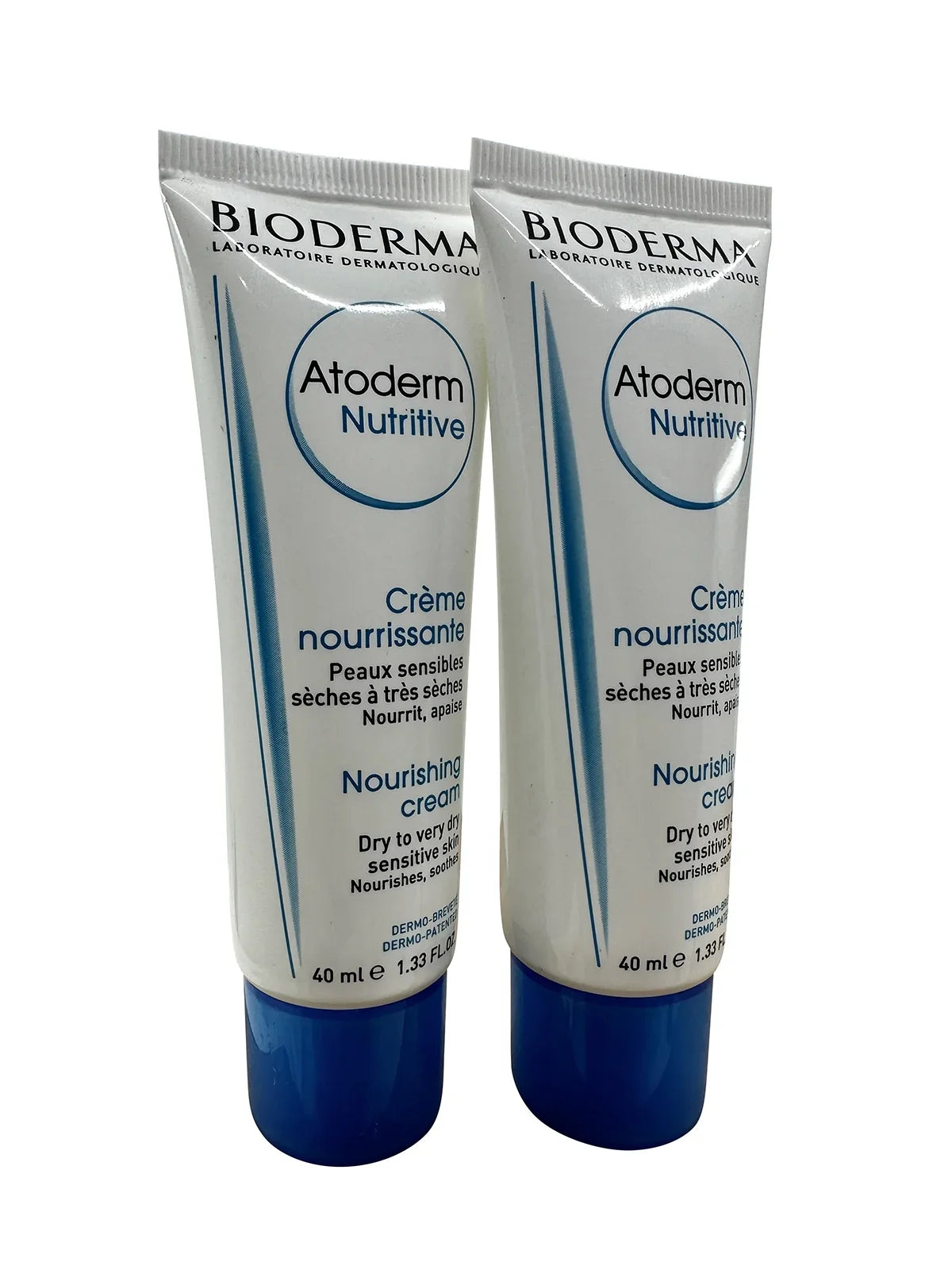 Bioderma Atoderm Nutritive Nourishing Cream Dry & Very Dry Sensitive Skin 1.33 oz Set of 2