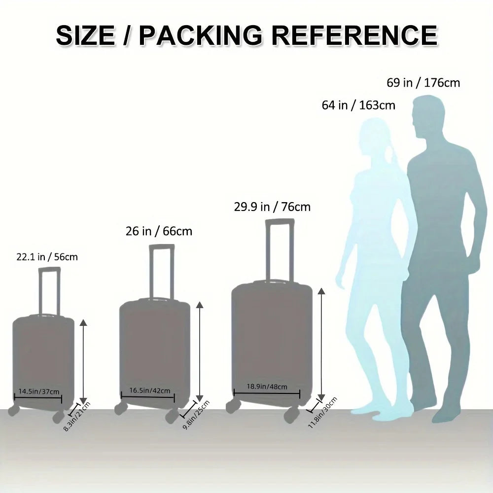 Travelhouse Hardshell Luggage 3-Piece Set: Suitcases with Spinner Wheels and TSA Lock in 20in, 24in, and 28in – Designed for Women