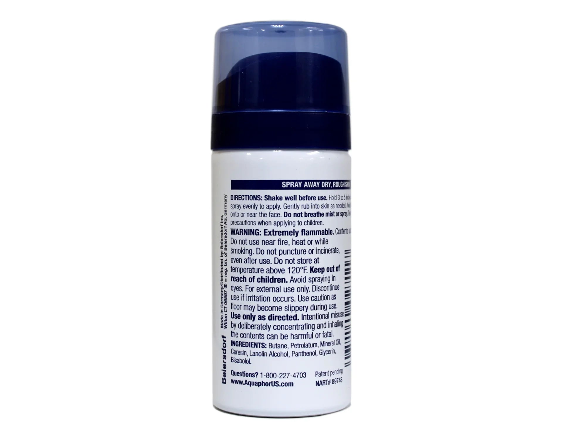 Aquaphor Ointment Body Spray Advanced Therapy Travel Size 0.86 oz Pack of 4