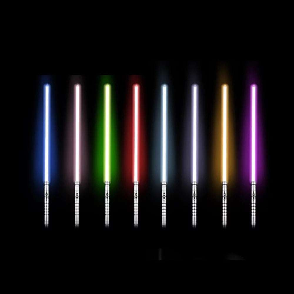 KBASE 7 Colors Change RGB Lightsaber Toy with Metal Hilt Sound Fonts Gift for Kids