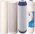 Reverse Osmosis Replacement Fluid Filters 4 Pc RO Cartridges Sediment, GAC, CTO