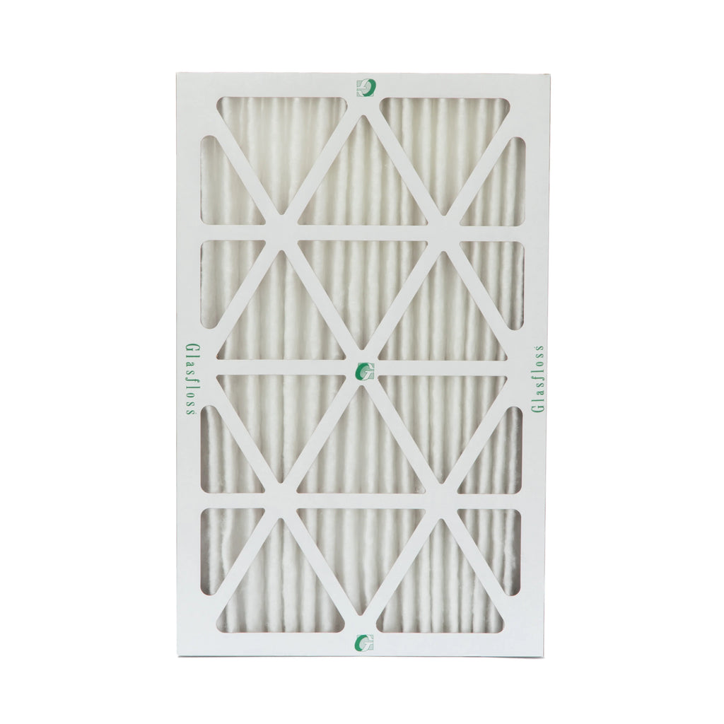 3 Pack of 16x25x2 MERV 13 Pleated 2" Inch Air Filters by Glasfloss. Actual Size: 15-1/2 x 24-1/2 x 1-3/4