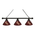 Holland Bar Stool Florida State Script Seminoles 3 Shade Pool Billiard Light, Black