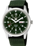 Seiko Men's 5 Automatic Green Dial and Band Made in Japan Watch SNZG09J1