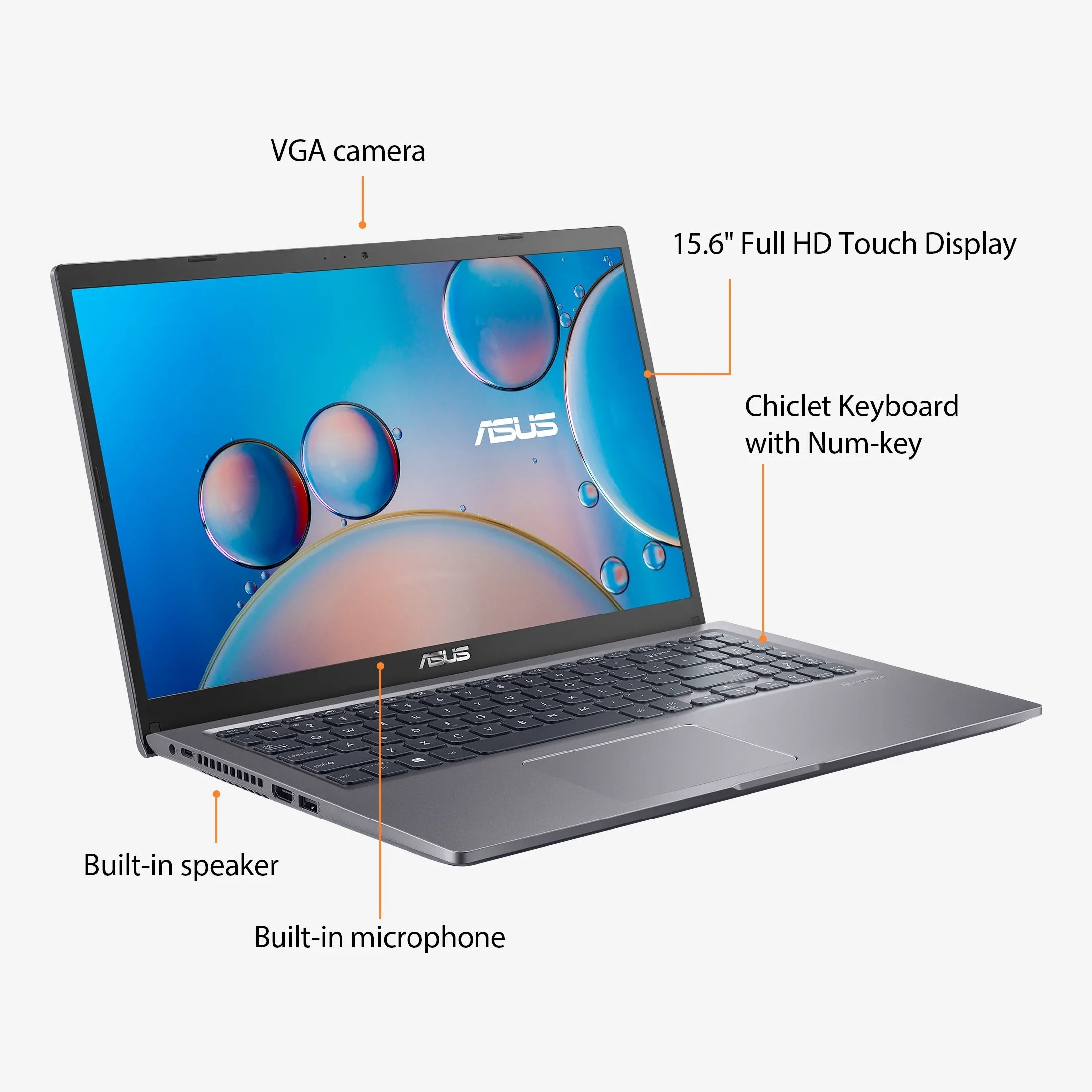 Restored Vivobook 15.6” FHD Touch PC Mobile pc Core i5-1135G7, 8GB, 512GB, Win 11 Home, F515EA-WH52 (Refurbished)