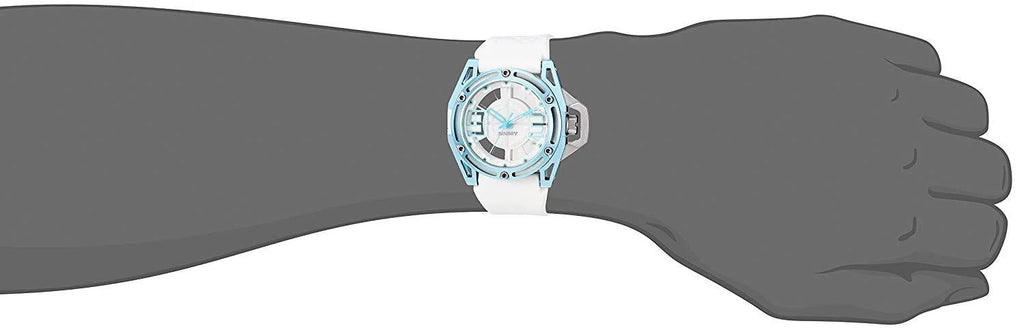 NYC' Quartz Stainless Steel and Silicone Casual Watch, Color:White (Model: 2X1-009)