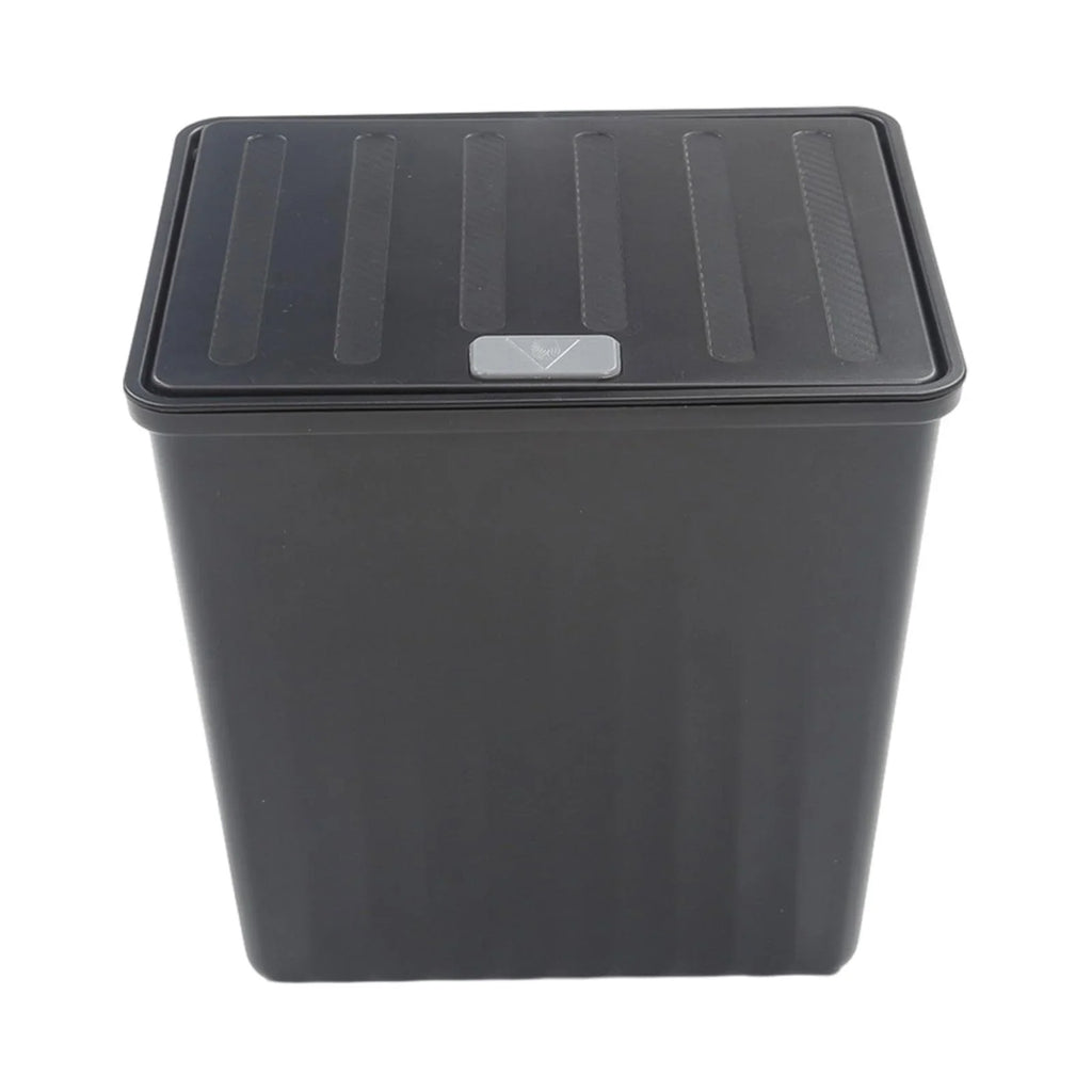 Car Trash Bin Backseat Storage Box Easy to Install with Lid Rear Center Console Organizer Car Seat Trash Can for Model Y
