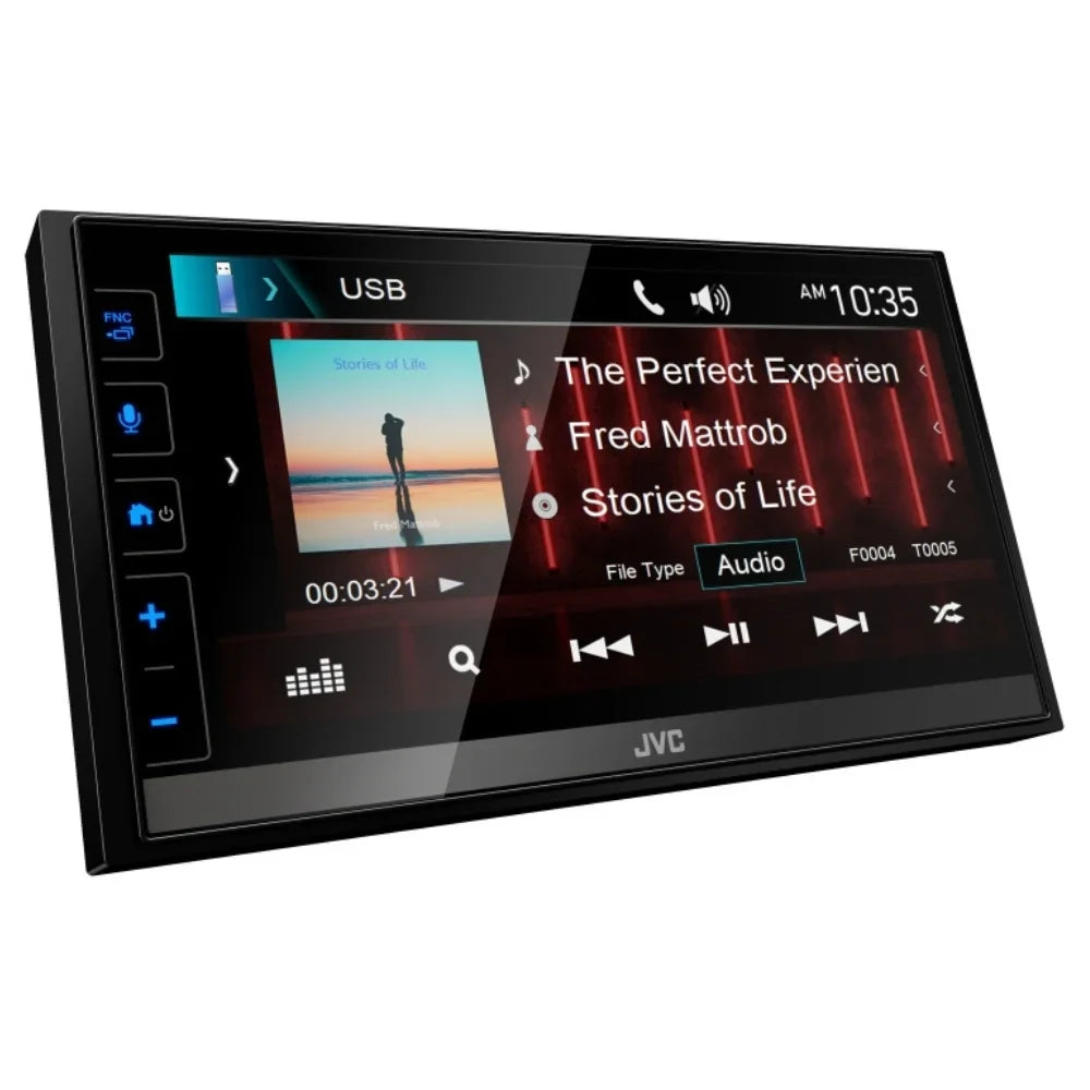 New JVC KW-M785BW 6.8" Shallow-Chassis Multimedia Receiver with Backup Camera