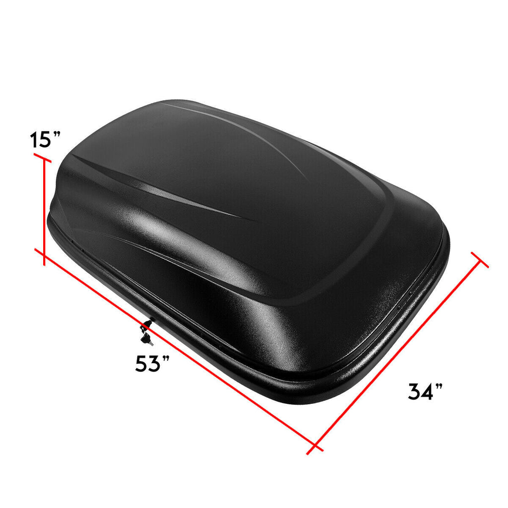 Teledu Fluid Vehicle Roof Mount Travel Storage Box Car Top Cargo Carrier with Lock