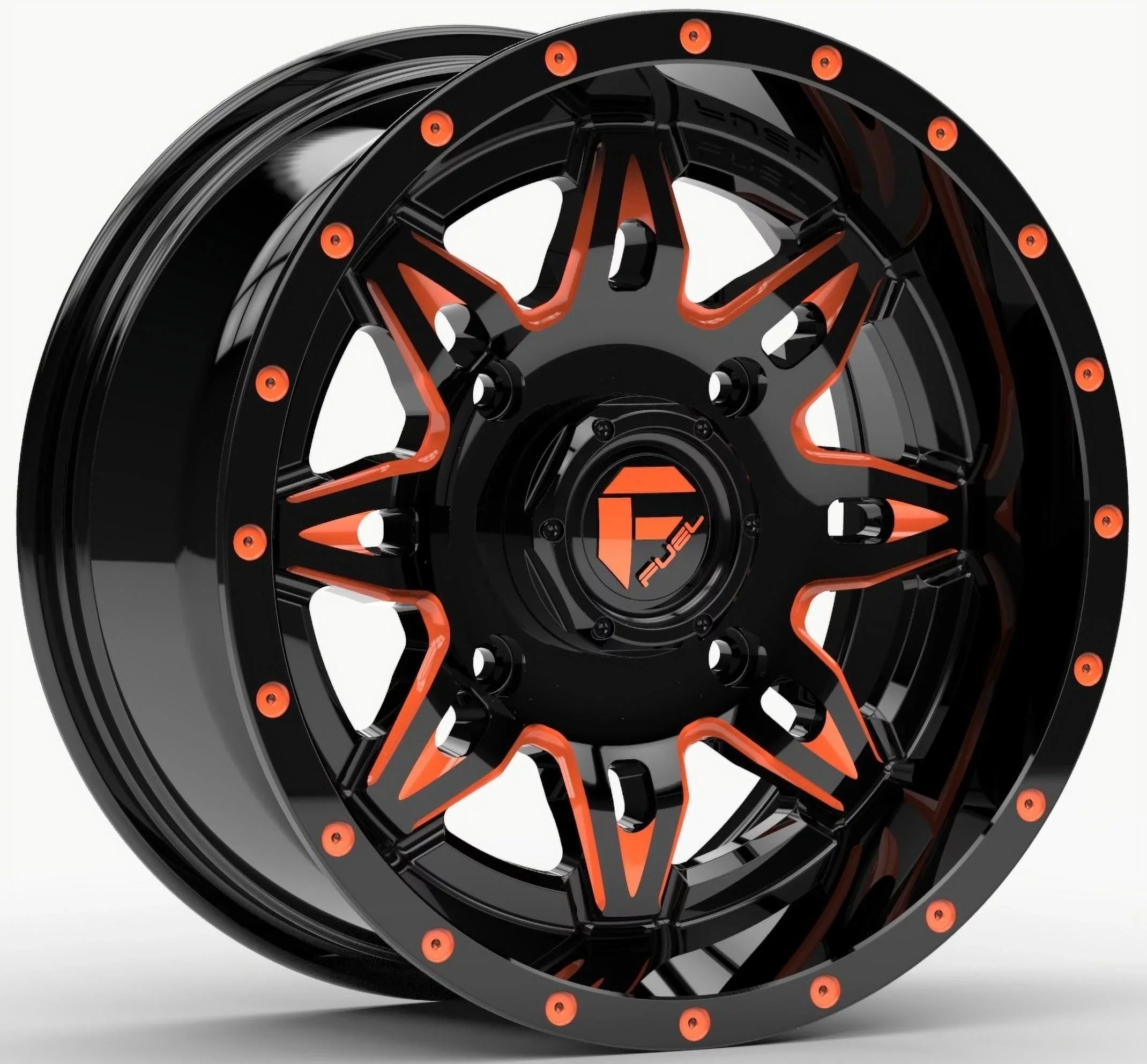 Fuel Lethal Orange 15" Wheels 33" RAZR XT Tires Sportsman RZR Ranger