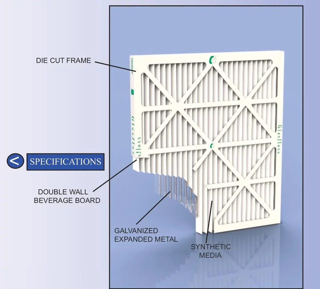 ZL 24x24x4 MERV 10 AC & Furnace Filters. 6 Pack. Actual Size: 23-3/8 x 23-3/8 x 3-3/4