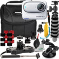 Ultimaxx Advanced Insta360 GO 3 Action Camera Bundle (128GB) - Includes: 1/4” Screw Adapter for Action Cam Mounts, Mini Metal Dolly & More (25pc Bundle)