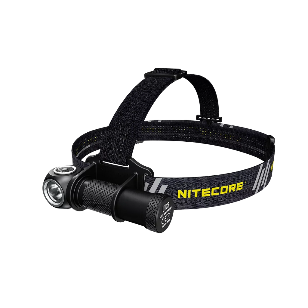 Value Bundle: Nitecore UT32 Dual Emitter Headlamp - XP-L2 V6 (5700K, Cool White) - XP-L V6 (3000K, Warm White) with 1xNitecore NL1834R USB Rechargeable Battery and 1xFree ECO-SENSA USB Cable