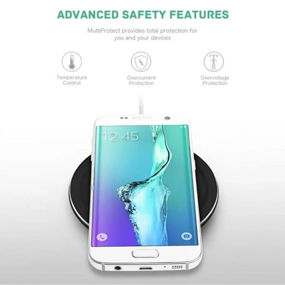 10W Wireless Charger Ultra Slim Fast Charging Pad Compatible With V40 ThinQ, Google Nexus 5 4, G4 G3 G2 - Motorola Google Nexus 6, Droid Turbo Mini MAXX - Nokia Lumia 930 920 1520 1020, 8