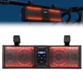 kemimoto UTV Sound Bar 16 Inch ATV SoundBar UTV Sound System SXS Speakers Liquid Bluetooth Connectivity with Multicolor LED Lighting Compatible with Polaris RZR Ranger Can-Am Defender Maverick