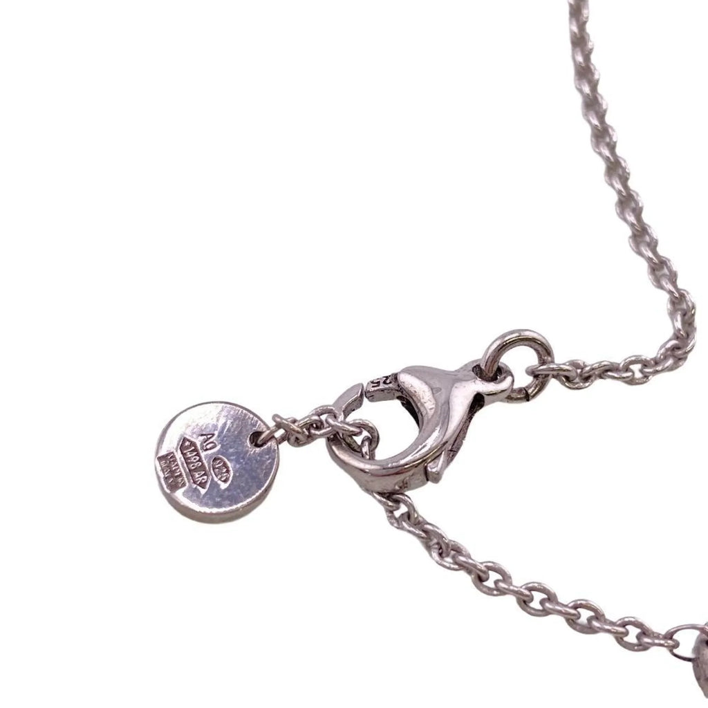 Pre-Owned BVLGARI B. Zero One 925 Save the Children Charity Necklace Black Men's Women's Z0005229 (Fair)