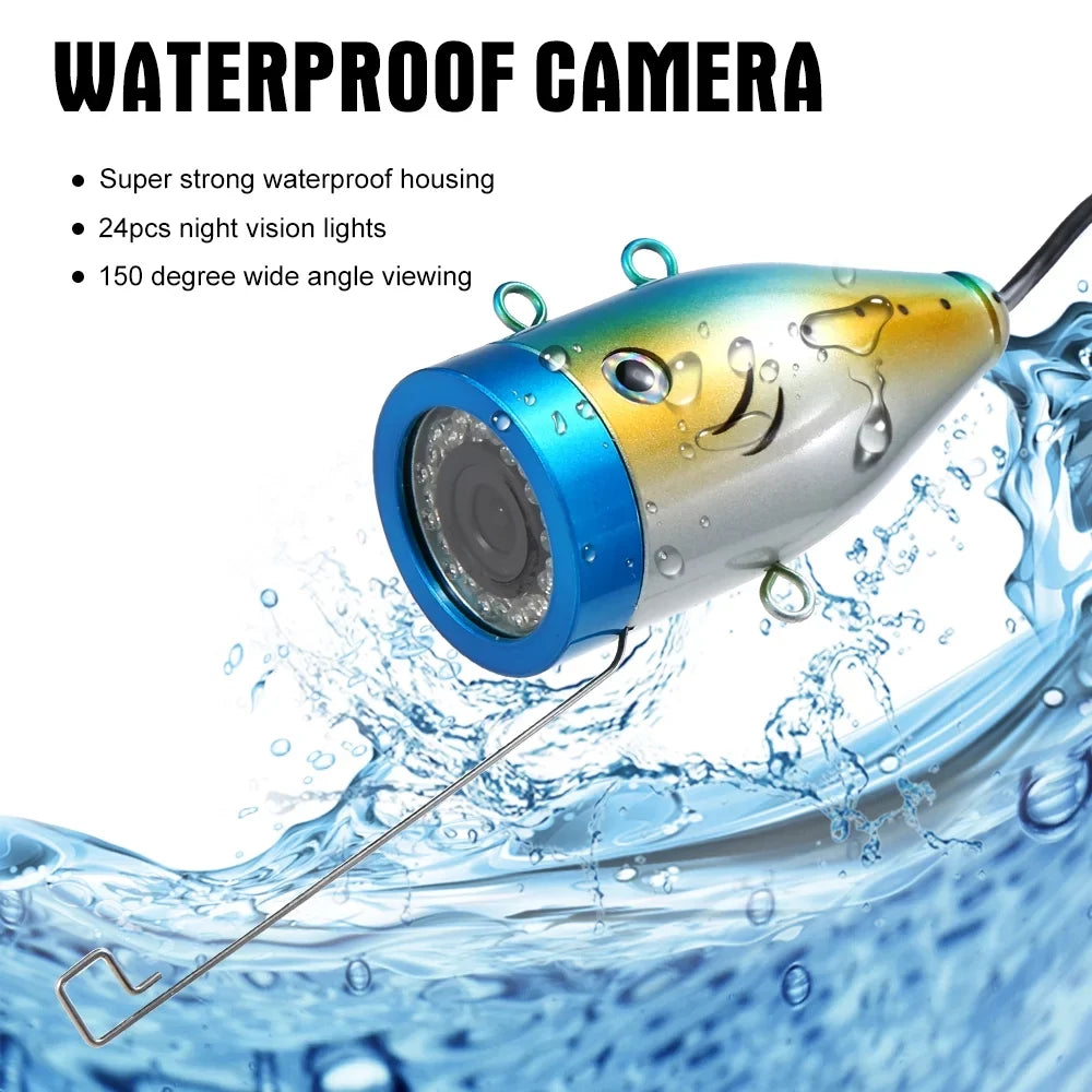 SYANSPAN Fishing Camera,1000tvl Fluid Camera Inch1000tvl Infrared Ir Leds1000tvl Liquid Camera Kit 24pcs Ice Lake Boat Fish Ice Lake 7" InchIr Leds Fish Huiop Koeb