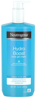 Neutrogena Hydro Boost Hydrating Body Gel Cream with Hyaluronic Acid, Non-Greasy and Fast Absorbing Cream for N (Pack of 6)