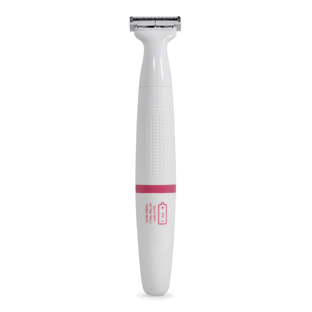 PALMPERFECT Total Grooming System, 3 Interchangeable Heads, Liquid Resistant, Female Electric Shaver