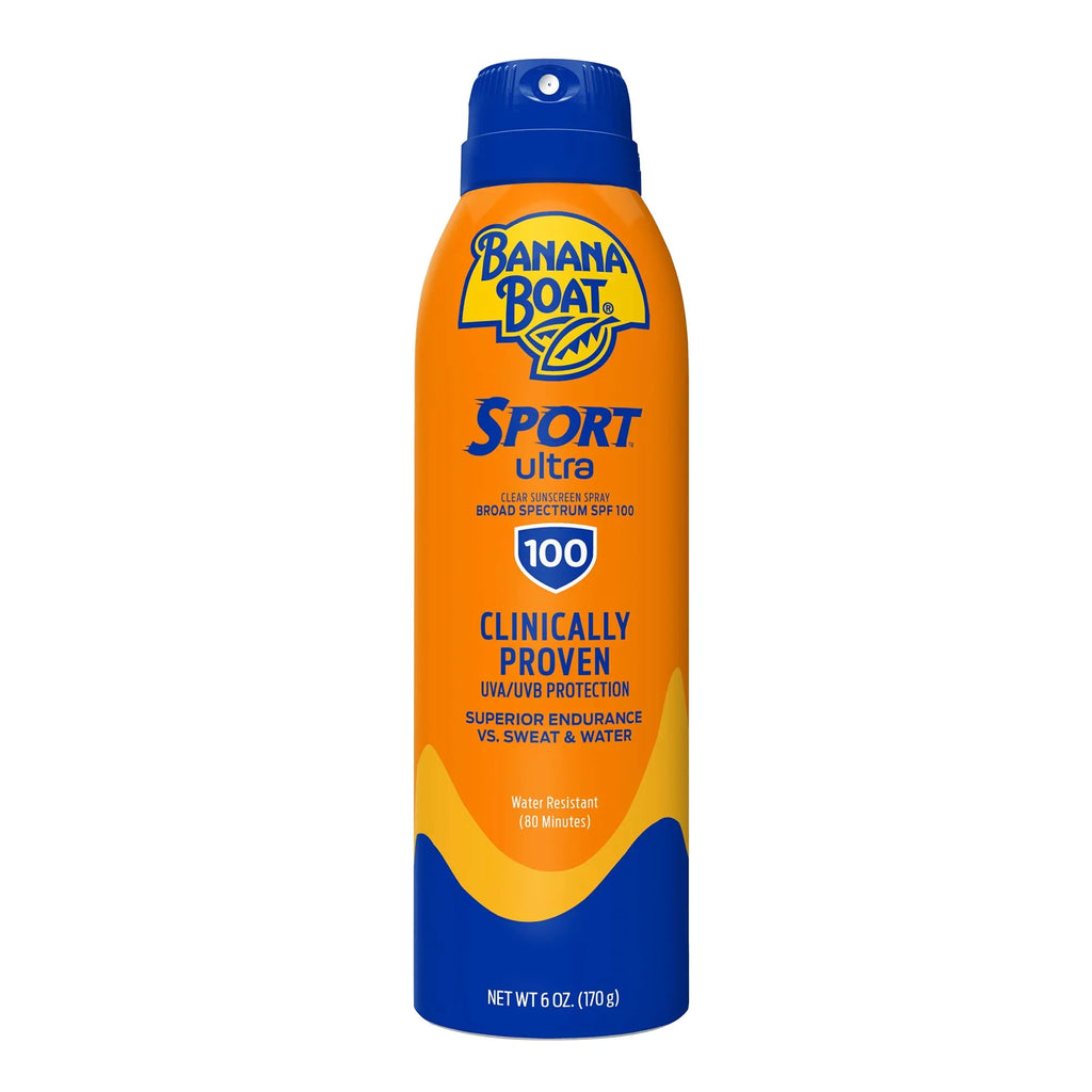 Banana Boat Sport Ultra SPF 100 Monitor Spray, 6oz | High SPF & Liquid Resistant