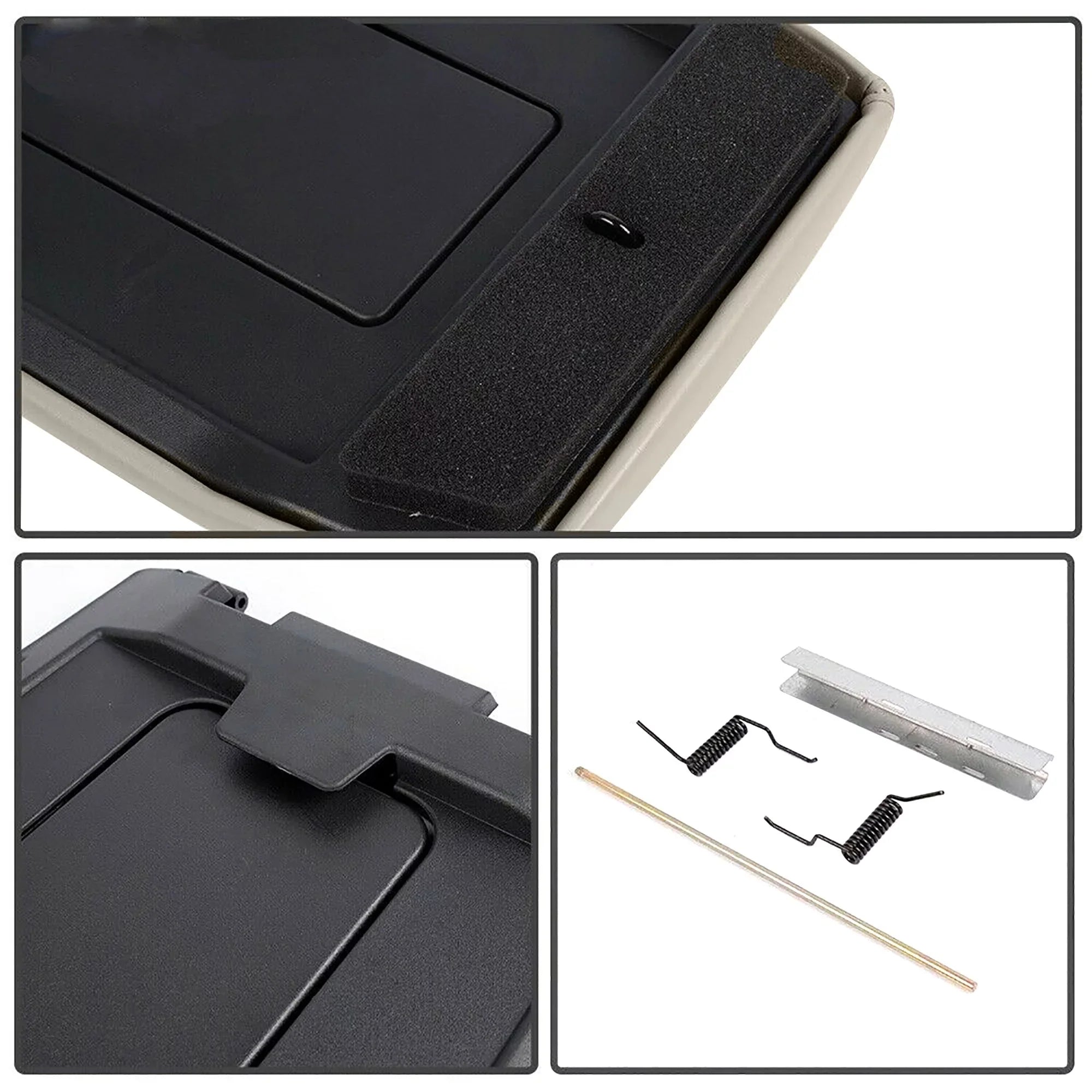 Gray Center Console Lid Kit Arm Rest Latch For Cadillac Escalade 2002-2006 For Chevrolet Avalanche Silverado 1500 2500 GMC Sierra 1500 Yukon XL 2001-2007