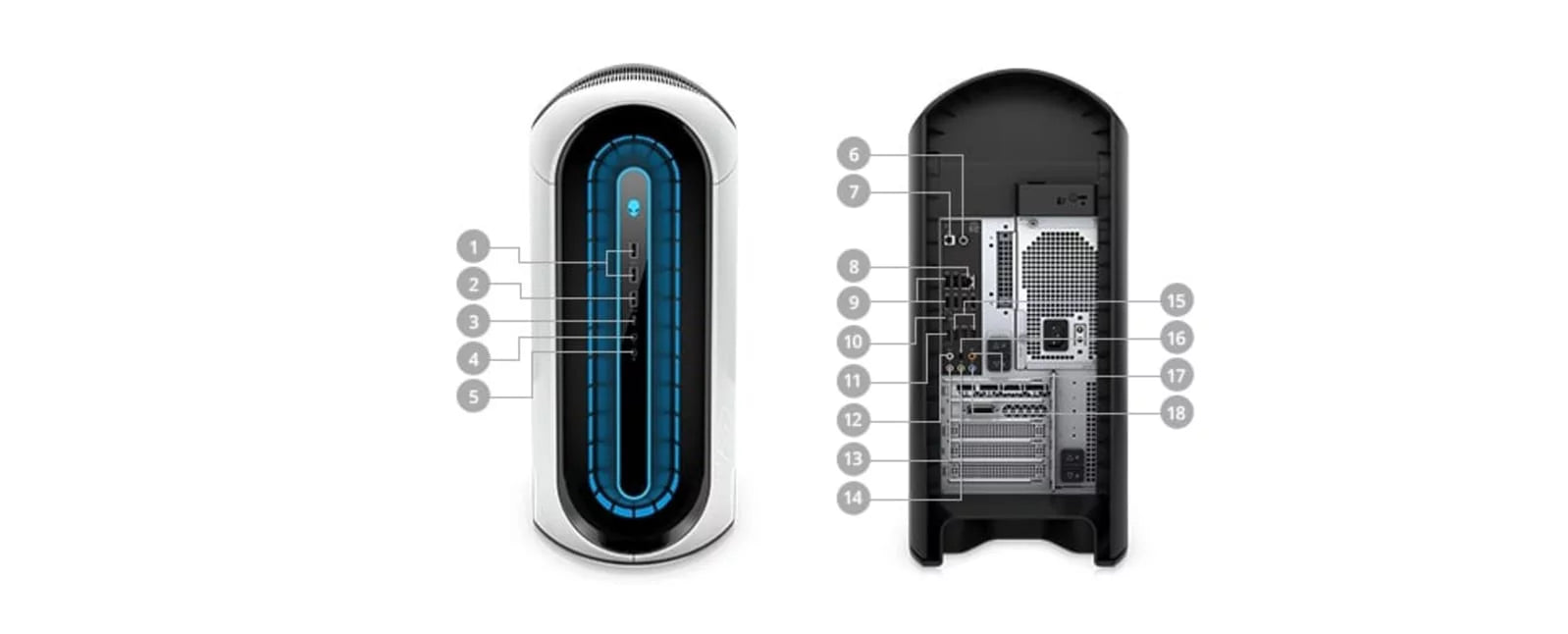 Restored Alienware Aurora R12 Gaming Desktop (2021) Core i7 - 1TB SSD + 1TB HDD - 16GB RAM - 3060 Ti 8 Cores @ 4.9 GHz - 11th Gen CPU - 8GB GDDR6 (Refurbished)
