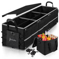 Trunk Organizer for Car with Insulated Leak proof Cooler Bag, Collapsible Liquid Car Organizer 3 Compartments Suitable for Vehicle Sedan, Suv, Truck,Van