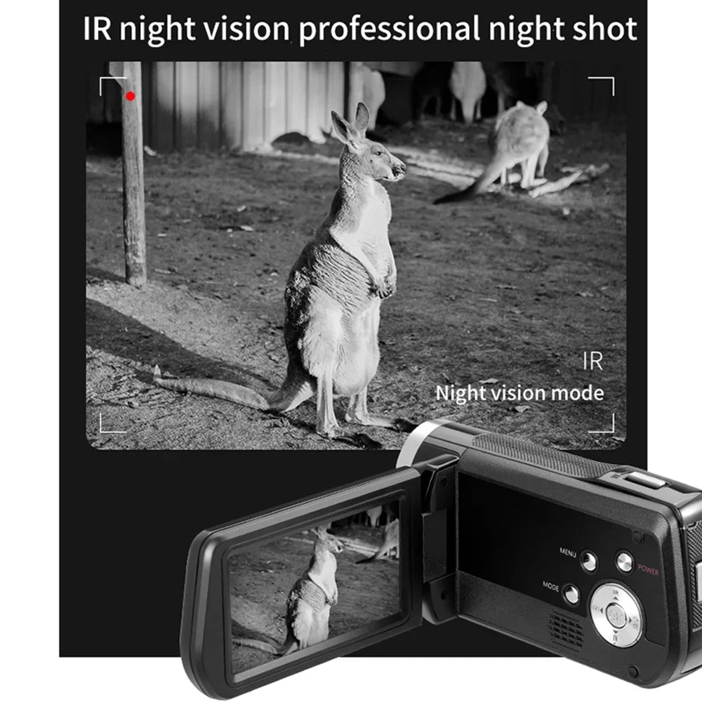 ORDRO AC2 Camcorder, 4K Digital Video Camera Recorder, 48MP 30X Zoom, Night Vision - Capture Stunning Videos and Photos