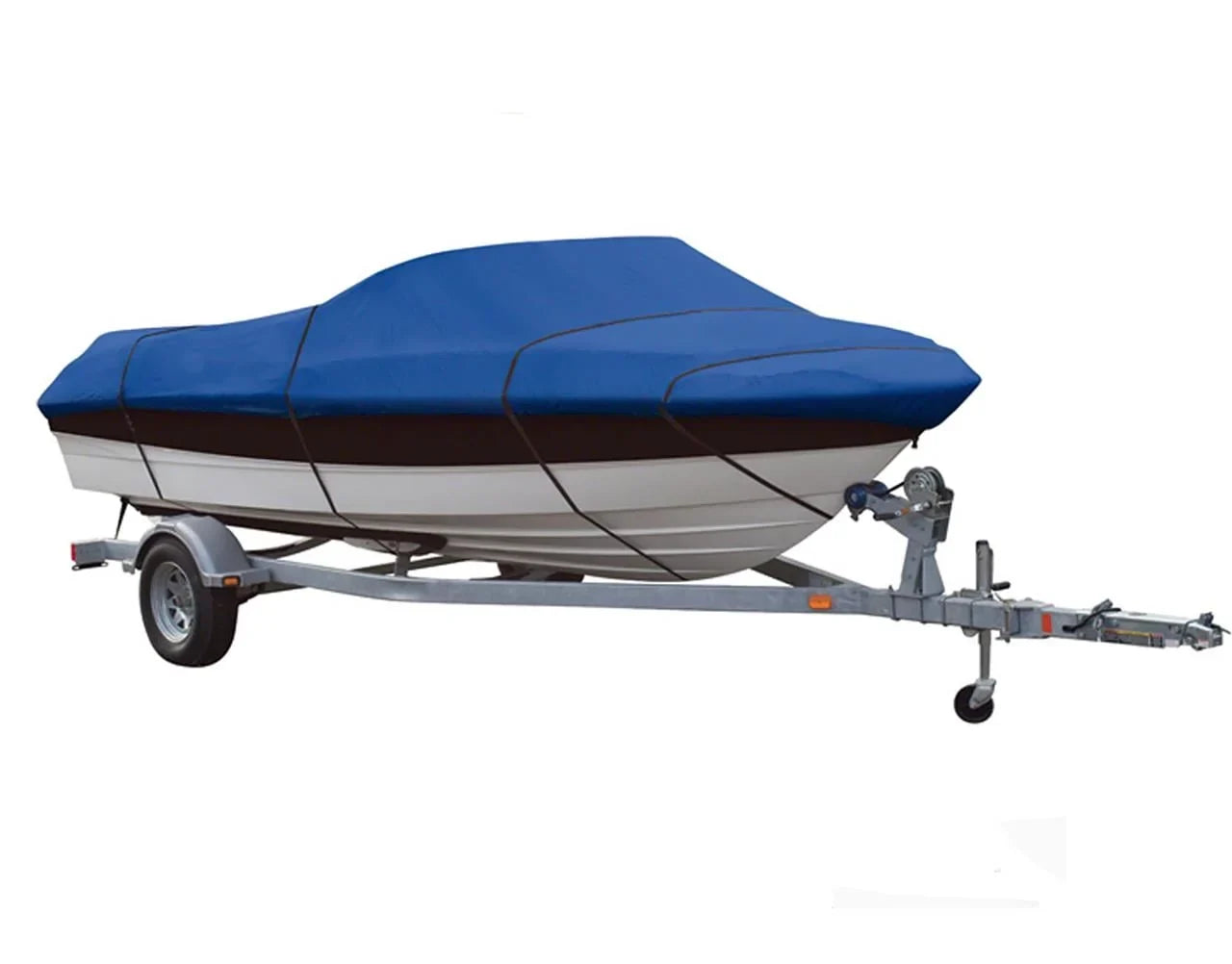 BLUE, GREAT QUALITY BOAT COVER Compatible for NORTH RIVER SEAHAWK 21' O/B COVERED AS I/O 2013-2015