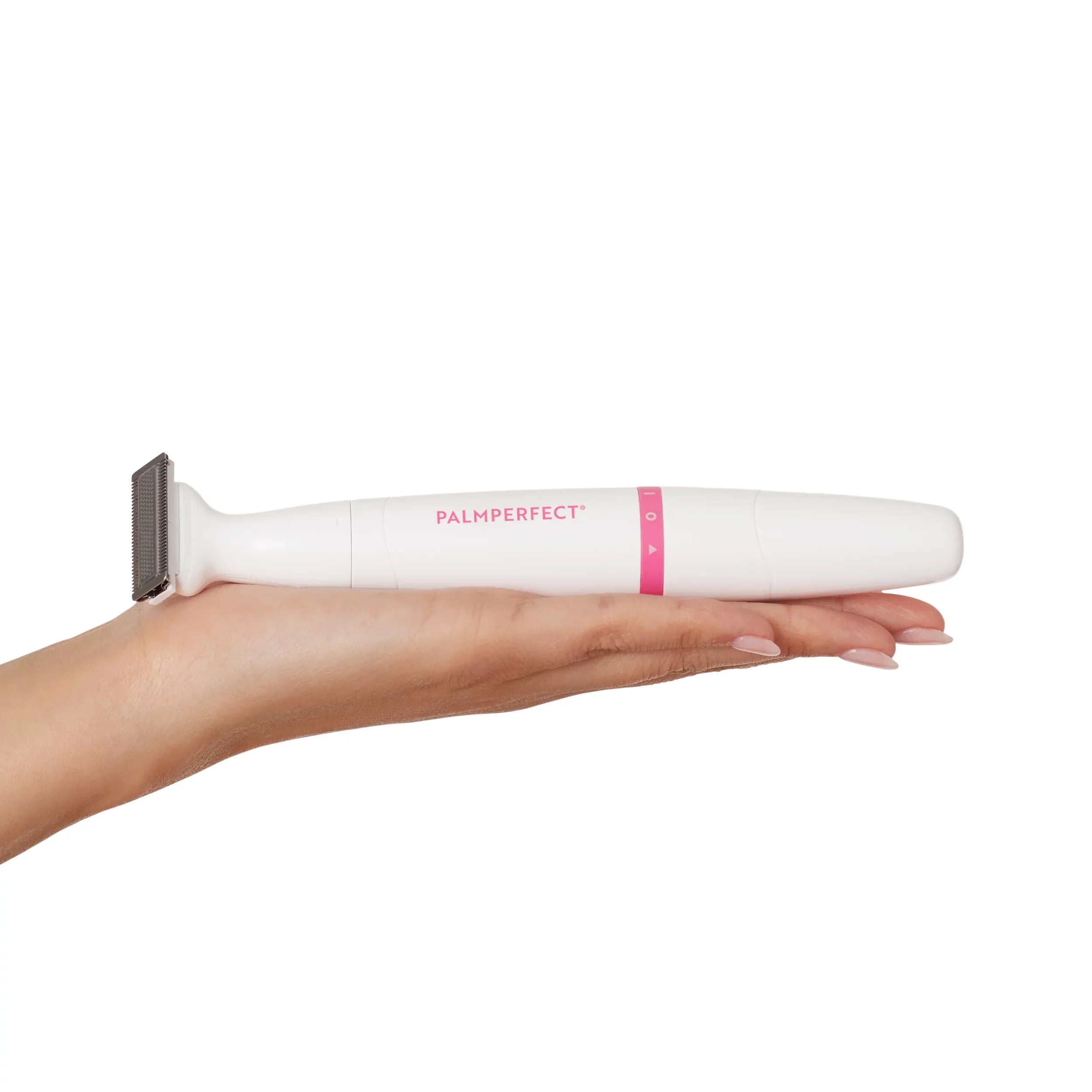 PALMPERFECT Total Grooming System, 3 Interchangeable Heads, Liquid Resistant, Female Electric Shaver