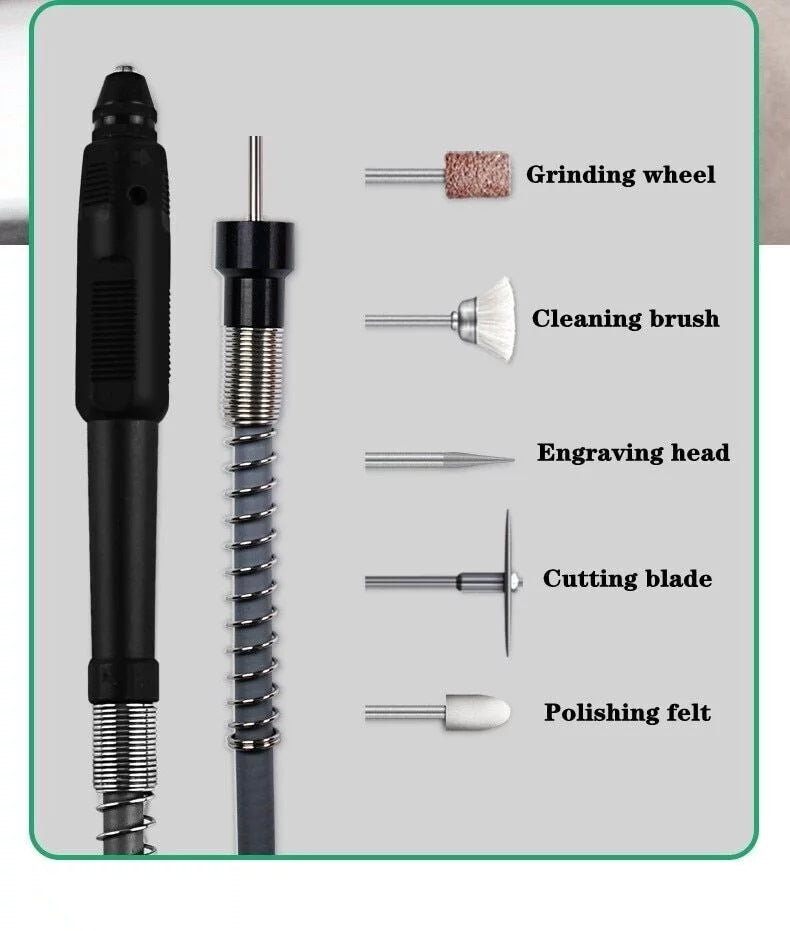 CJC Motor Desktop Bench Drill, Wood Jewelry Metal Plastic Procession, 7-Speed Adjustable Punching Machine