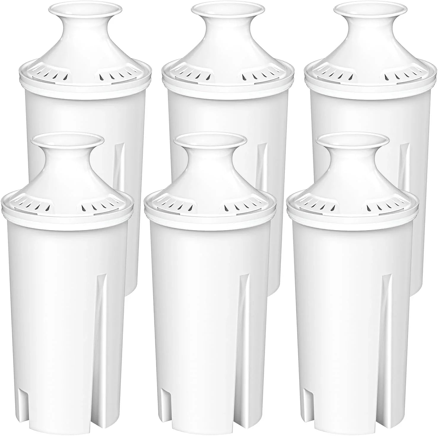 6-Pack Standard Fluid Filter Replacements for Brita® Liquid Pitchers and Dispensers, NSF Certified to Reduce Chlorine and Bad Taste, BPA free