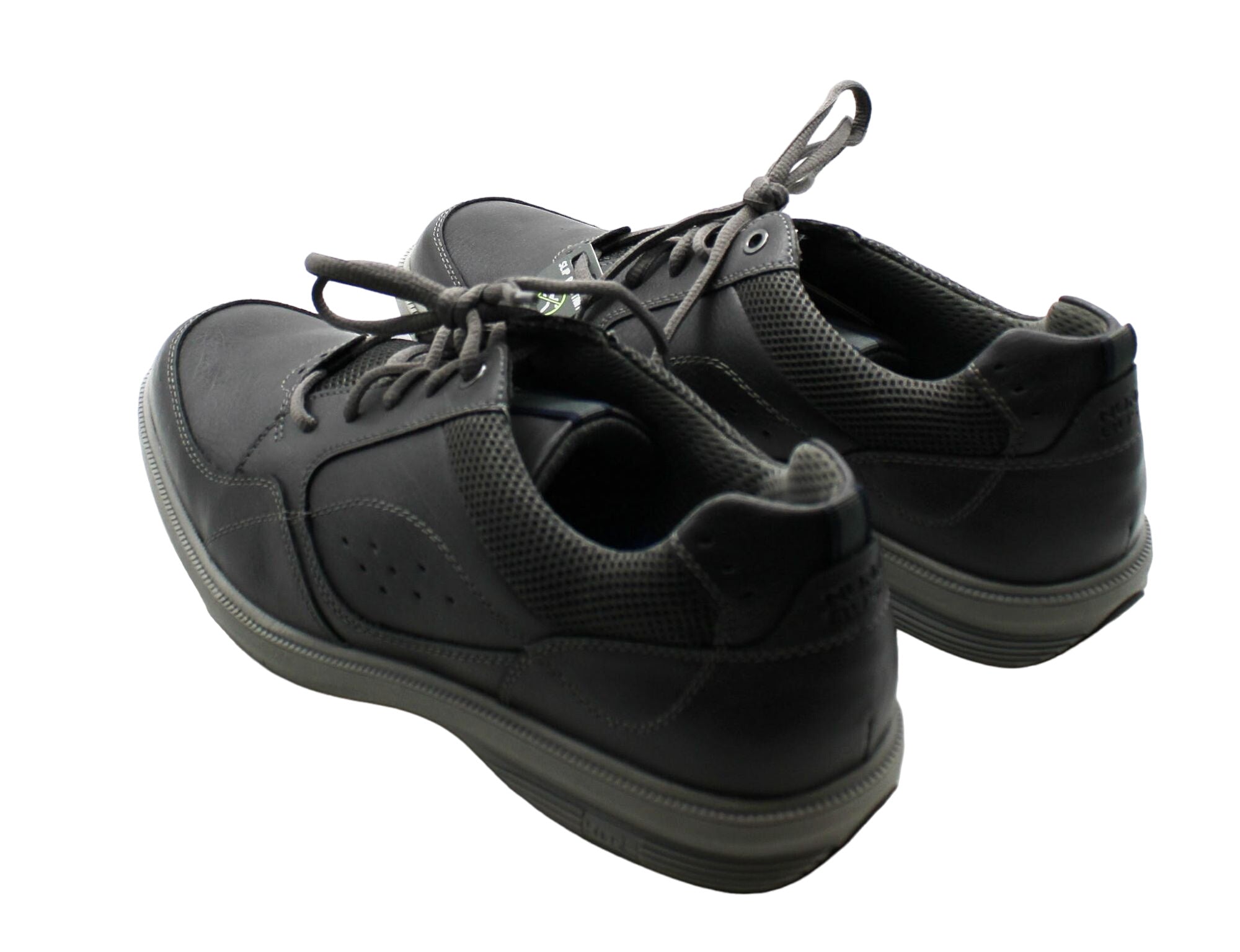 Nunn Bush Men's Kore Walk Medium/Wide/X-Wide Moc Toe Oxford Shoes (Charcoal)