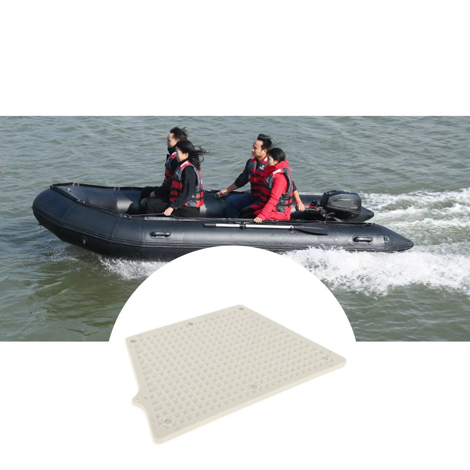 Transom Outboard Mounting Plate Pad for Rubber Dinghy Engine Bracket