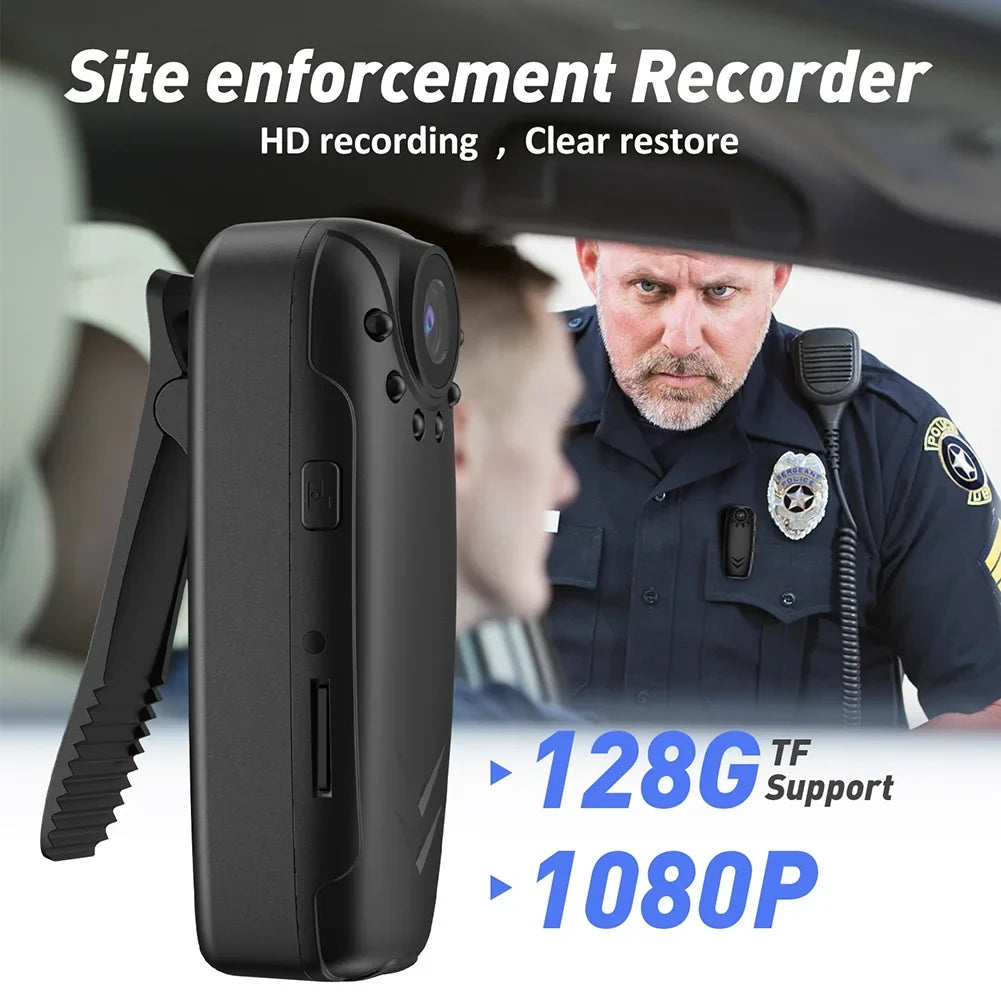 Portable Mini Camera Law Enforcement Digital Video Recorder Body Camera With Wide Angle Infrared Night Motion Detection Function