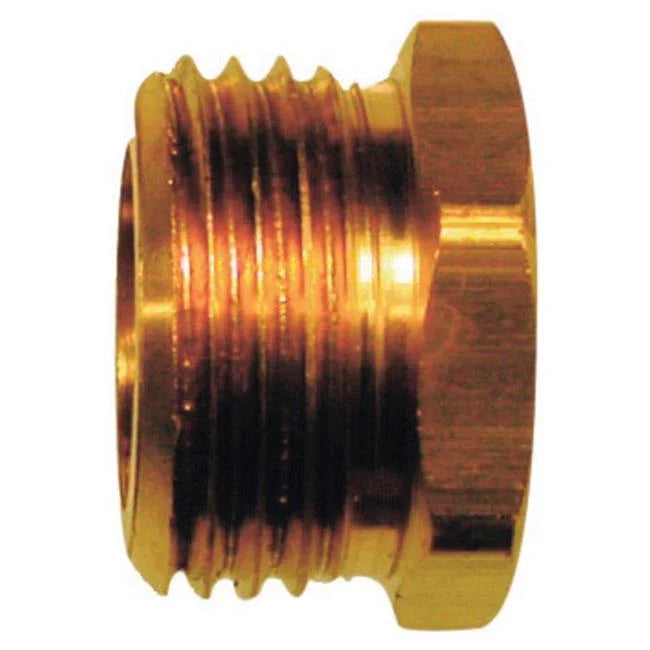 Home Plus 4016816 0.75 x 0.5 in. Brass Hose Adapter, Gold - Pack of 5